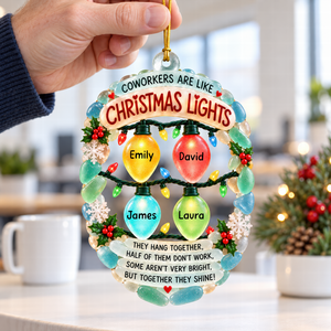Coworker Christmas Light Ornament - Personalized Gifts For Coworker 04naqn091026-Homacus
