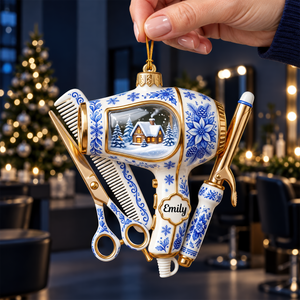 Toile De Jouy Christmas Ornament - Personalized Gifts For Hairstylist 01pgqn121026-Homacus