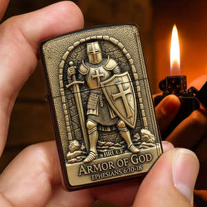 Armor of God Lighter - Personalized Gifts For Christian 04TOLU150825-Homacus