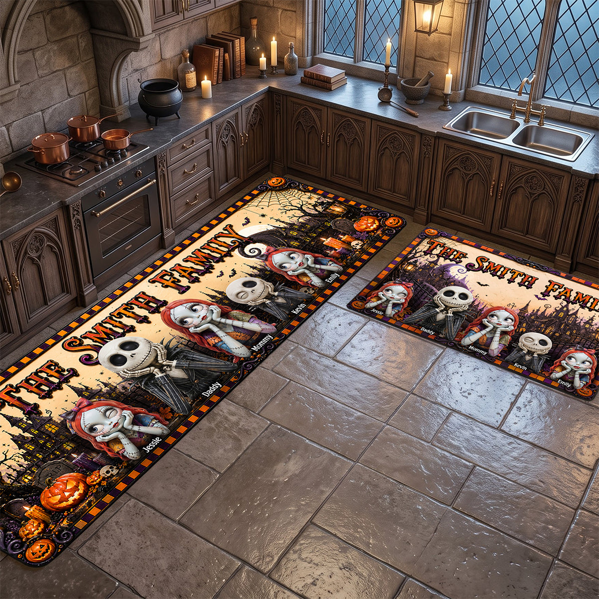 Spooky Halloween - Personalized Gifts For Family Runner Rug 04TYTA030926-Homacus