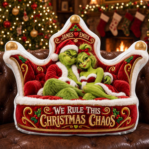 Mischievous Christmas Couple Pillow - Personalized Gifts For Couple 01halu091026-Homacus