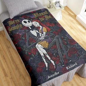 Spooky Couple Blanket - Personalized Gifts For Couple 02toqn021225-Homacus