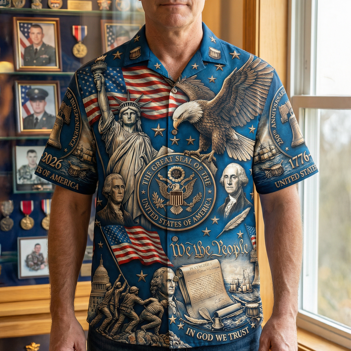 Proud American Anniversary Hawaiian Shirt – Personalized Gift for Patriots 03qhqn250226-Homacus