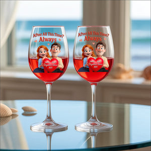 Together Forever Drinking Glass - Personalized Gifts For Couple 01huqn261125-Homacus