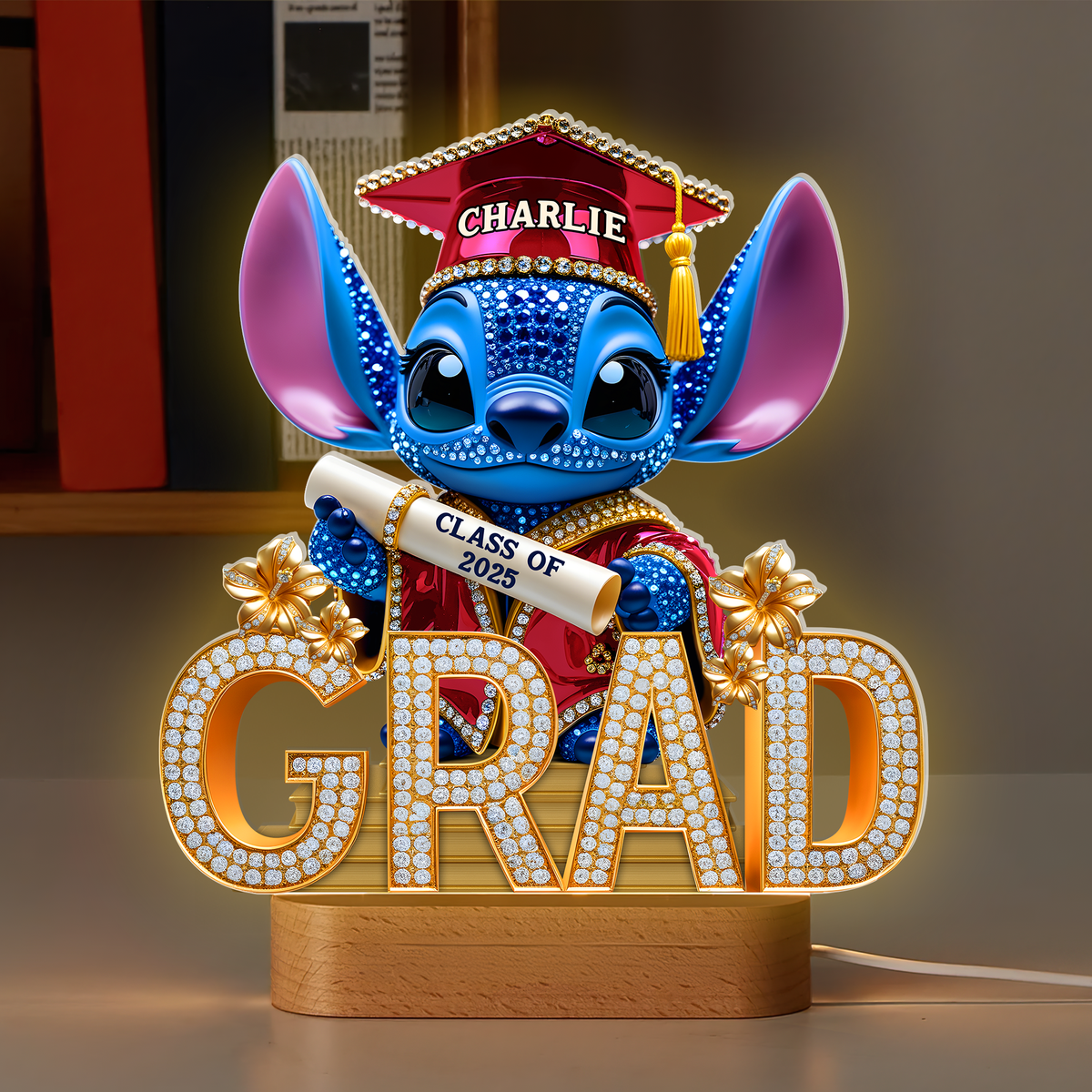 Graduation Led light With Oval Base - Personalized Gifts For Graduates 01napu050525-Homacus