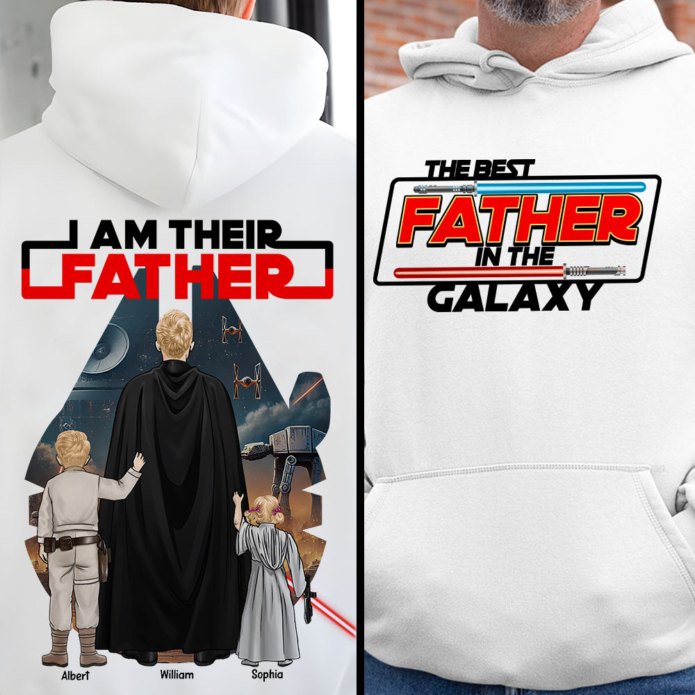 The Best Galaxy Dad Shirt - Personalized Gifts For Father 05ACQN120525HHHG-Homacus