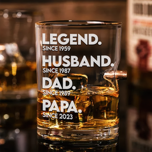 Dad Bullet Glass - Personalized Gift For Dad 04ACPU170525-Homacus