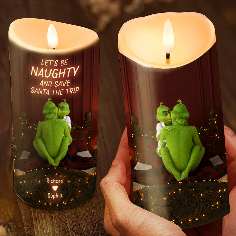 Playful Couple LED Candle, Personalized Christmas Gifts For Couple 04qhqn150925-Homacus