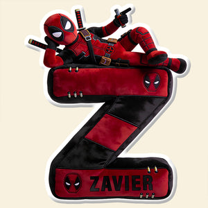 Chaotic Red Antihero Alphabet Letter Pillow - Personalized Gifts For Kids 03NADT101225-Homacus