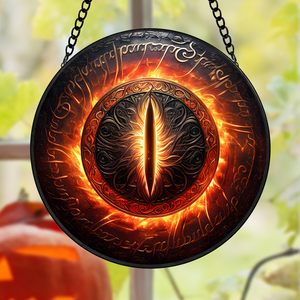 Gifts For Fantasy Novel Fans Stained Glass Ornament, Mysterious Fire Eye 03qhpu280824-Homacus