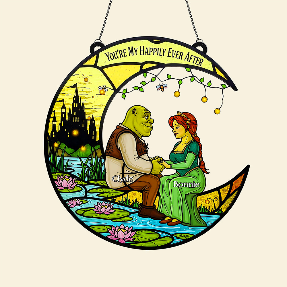 Green Couple Suncatcher - Personalized Gifts For Couple 01huta150825-Homacus