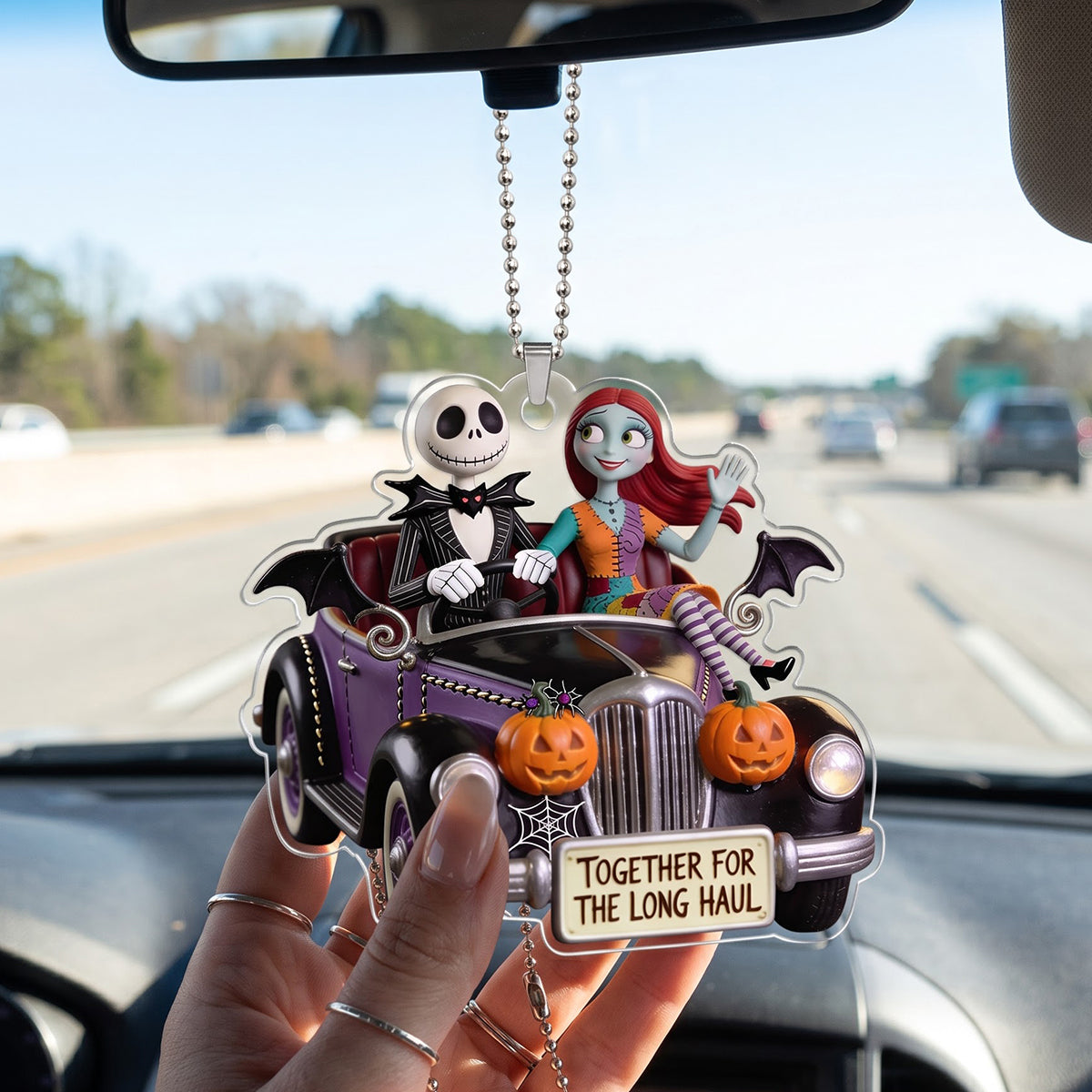 Together For The Long Haul Car Ornament - Personalized Gifts For Couples 06pgtn0608026-Homacus