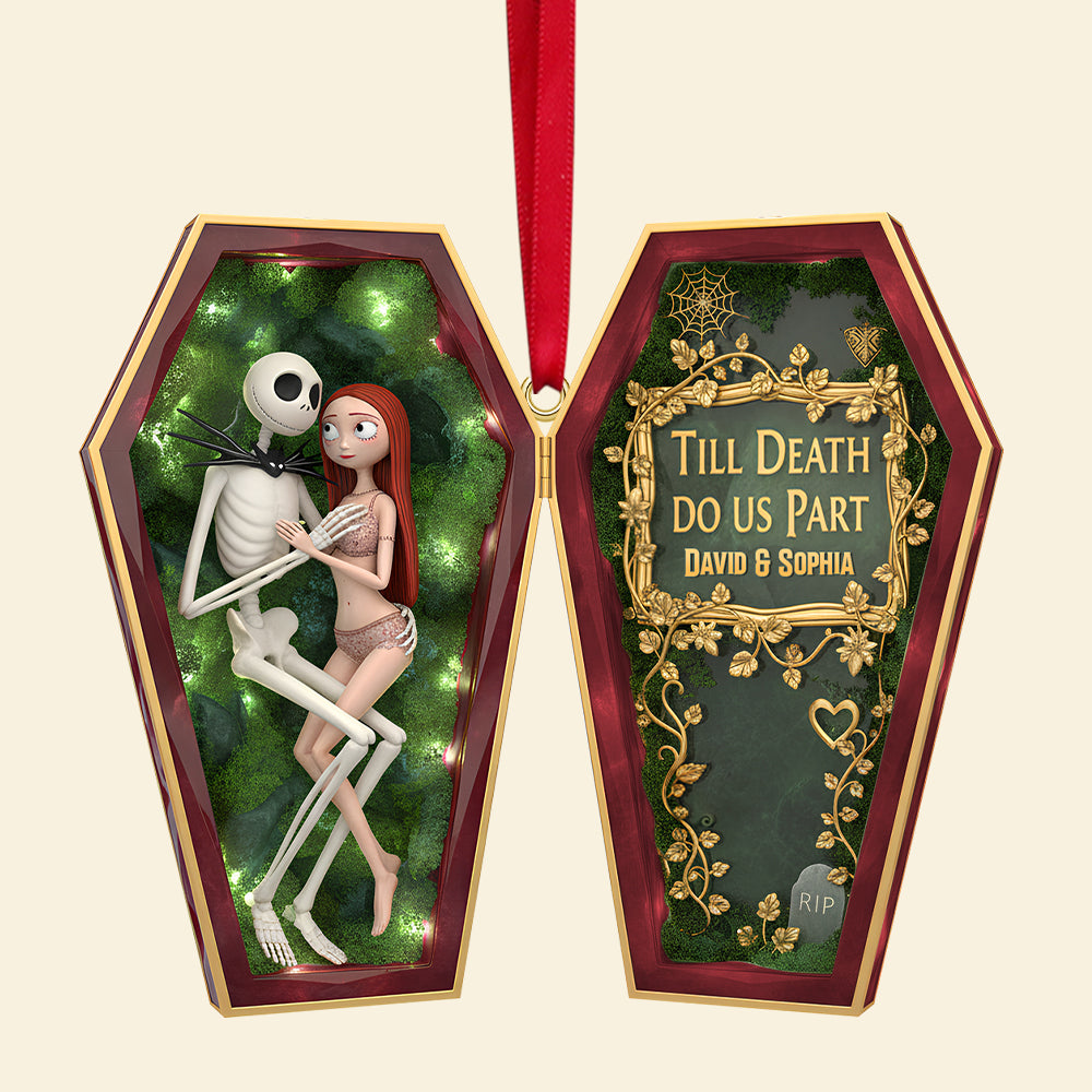 Personalized Spooky Gifts For Couple Christmas Ornament 07ohtn151025-Homacus