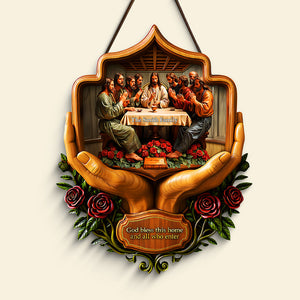 Christian Family Wood Sign - Personalized Gifts For Family 01tota040925-Homacus