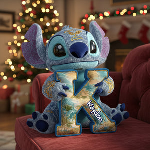 Tropical Alien Alphabet Pillow - Personalized Gift For Adventure Lovers 02TGLU071125-Homacus