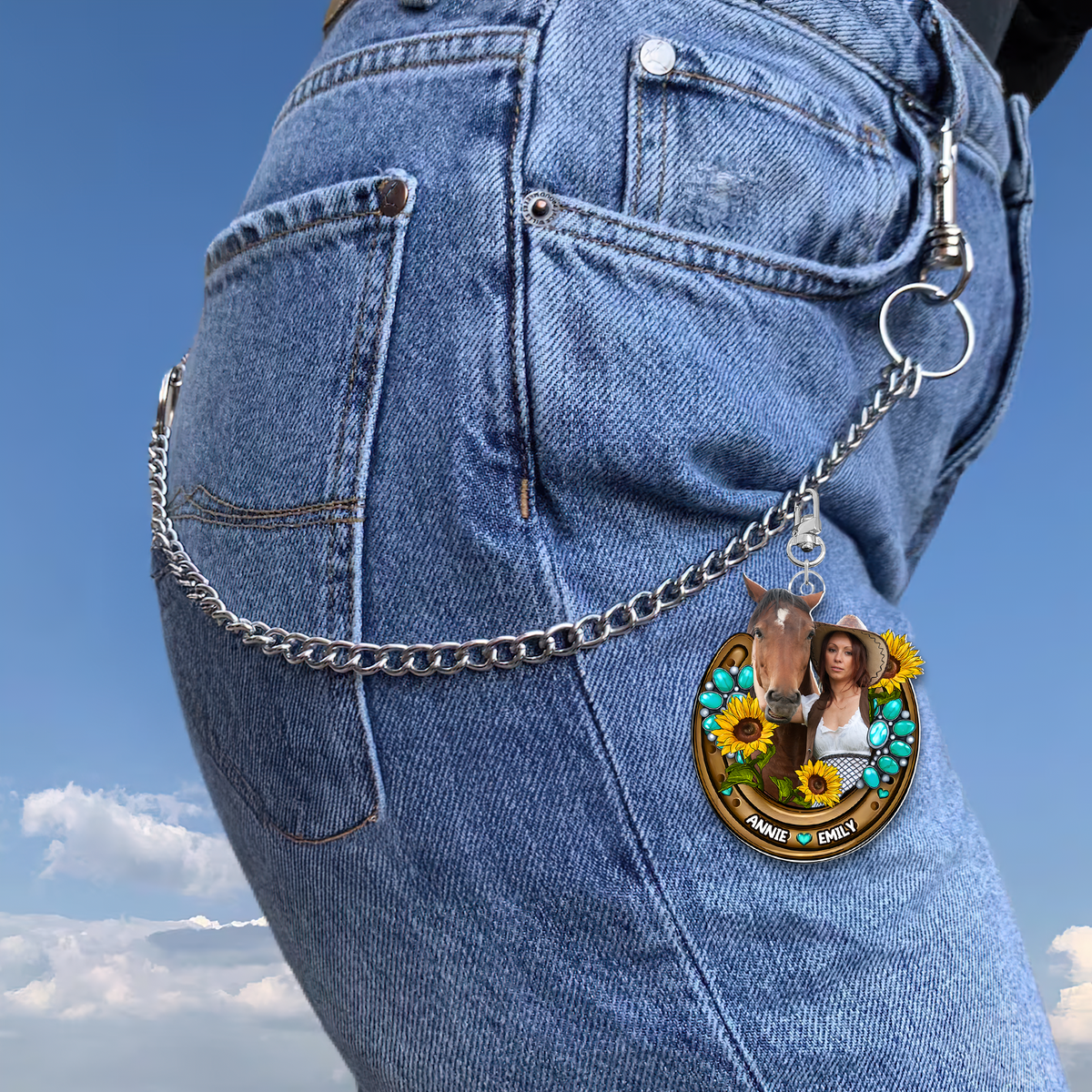 Custom Photo Gifts For Horse Lover Keychain 01HUPU040325-Homacus