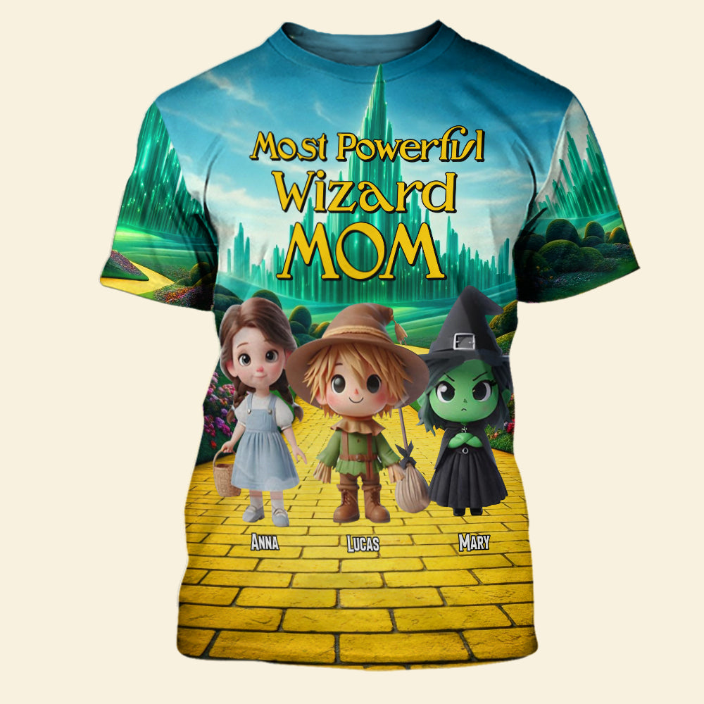 Personalized Gifts For Mom Shirt 04katn250225 Most Powerful Wizard Mom-Homacus