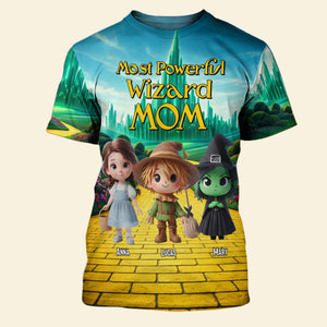 Personalized Gifts For Mom Shirt 04katn250225 Most Powerful Wizard Mom-Homacus