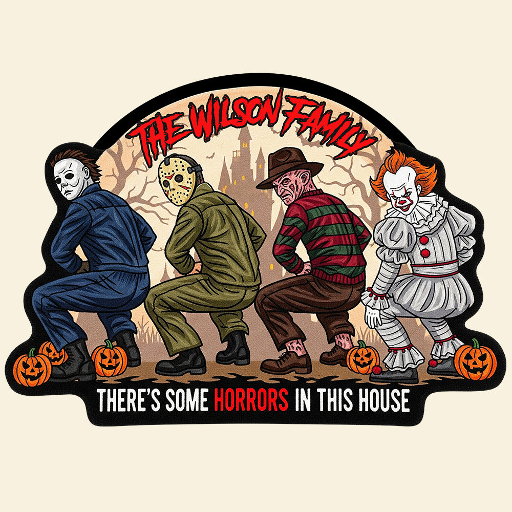Halloween Horror Squad Doormat - Personalized Gifts For Fans 01NADT120825-Homacus