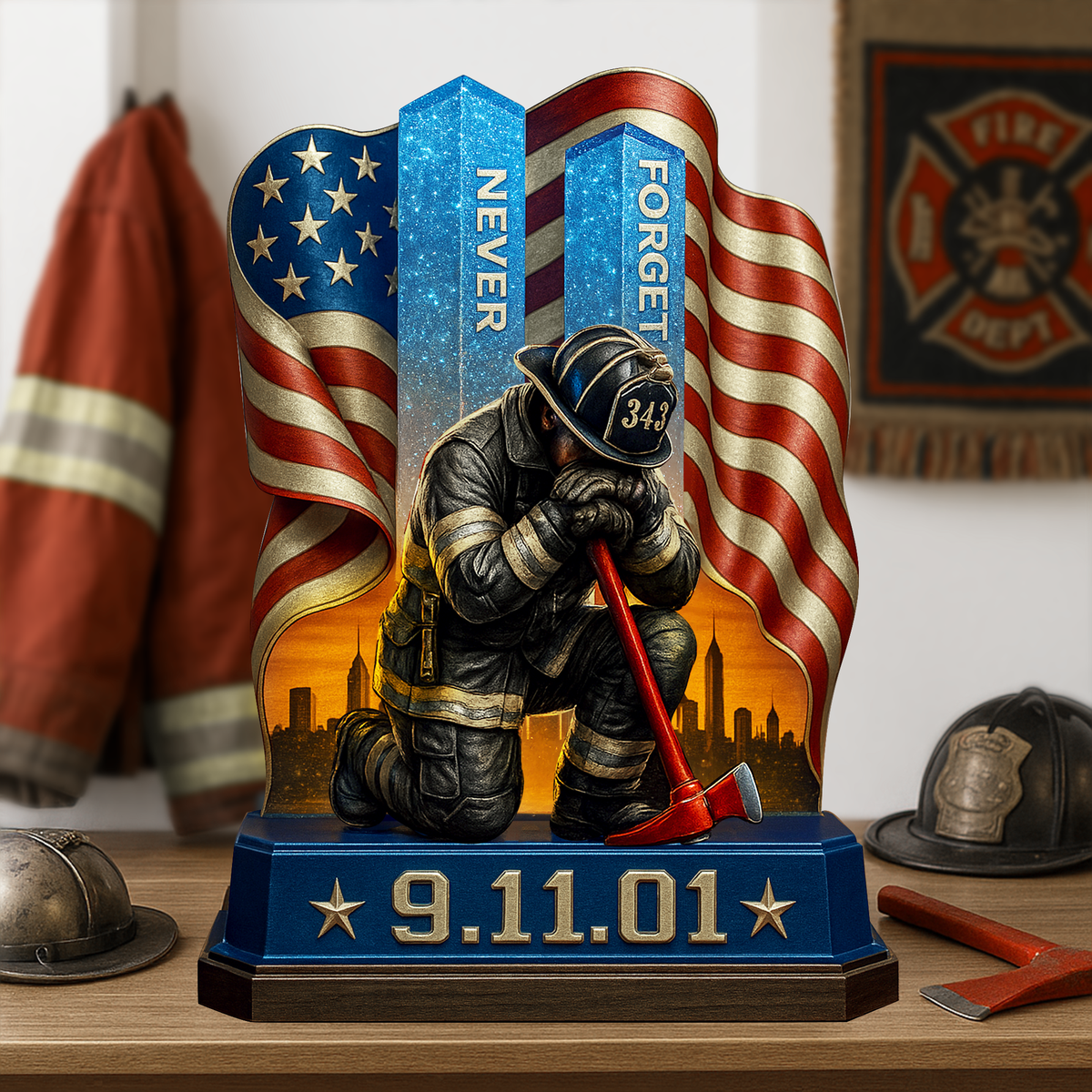 911 Memorial Acrylic Plaque - Personalized Gifts For Memorial 03TOLU300725-Homacus
