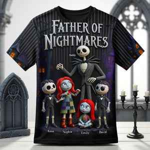 Dad & Little Horrors 3D Shirt - Personalized Gifts For Dads 04HUQN050526-Homacus