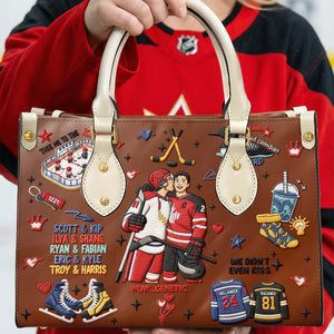 Winter Sports Love Leather Bag - Personalized Gift For Sport Lovers 05NAQN270126-Homacus