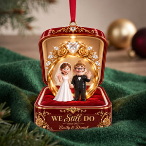 Love Engagement Anniversary Ornament - Personalized Gifts For Couple 01qhlu210926-Homacus