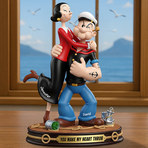 Funny Couple Acrylic Plaque Personalized Gifts For Couple 04NAQN050625-Homacus