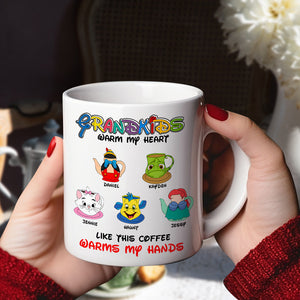 Personalized Gift For Mom Coffee Mug Kids With Warm Heart 02OHLU100125-Homacus