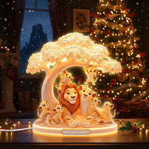 Family Light Box - Personalized Gifts For Family Custom Shape Acrylic Light Box 03OHTN301025-Homacus