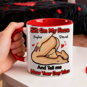 How Your Day Was Couple Coffee Accent Mug - Personalized Gift For Couple 04HULU270126-Homacus