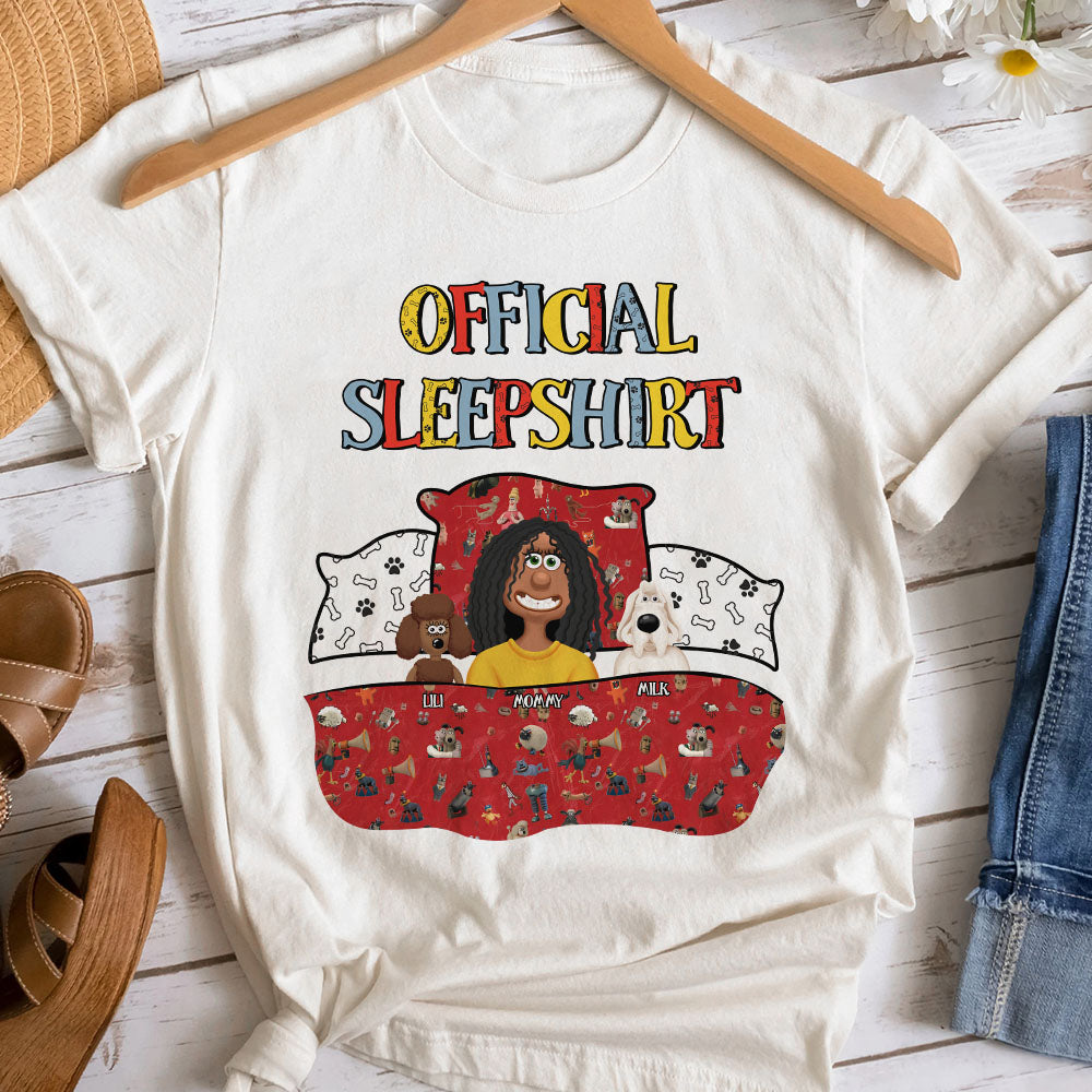 Personalized Gifts For Mom Dog Lover Shirt Official Sleepshirt 02XQMH210125PA-Homacus