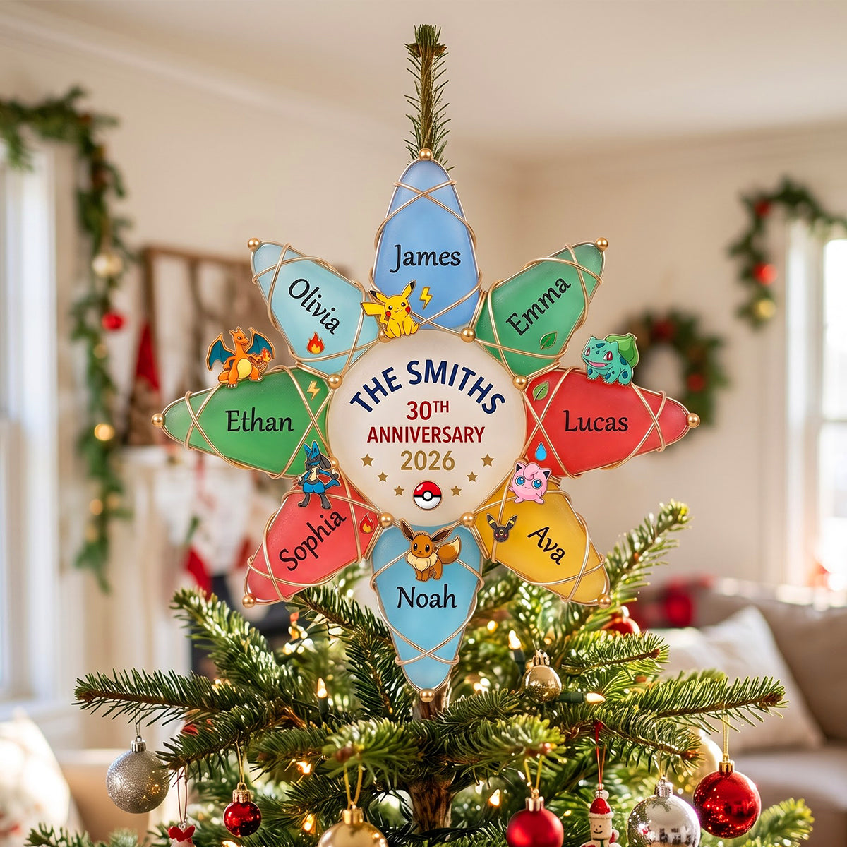 30-Year Collector Era Acrylic Christmas Tree Topper - Personalized Gifts 04HUTN071026-Homacus
