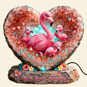 Flamingo Mama Light Box - Personalized Gifts For Mothers 02hudt130426-Homacus