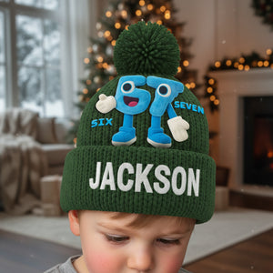Funny Bobble Beanie Hat - Personalized Gifts For Christmas 01nalu191125-Homacus