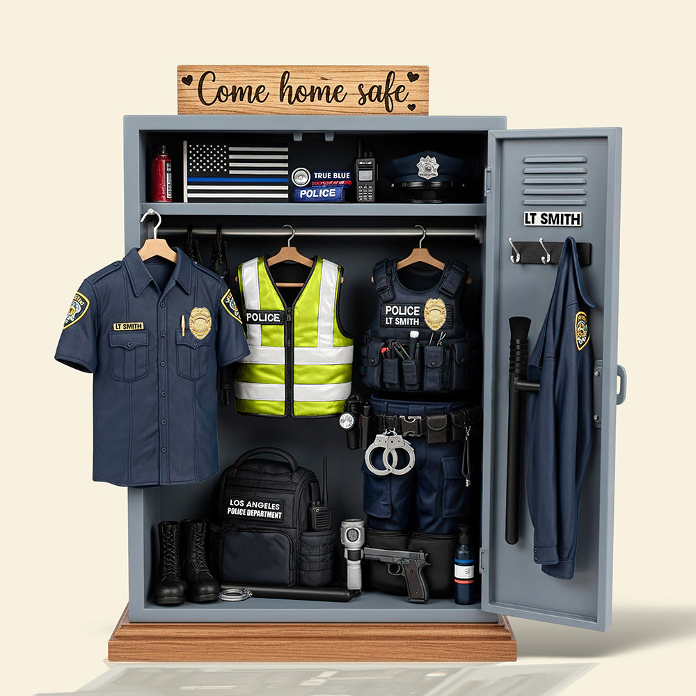 Festive Police Plaque – Custom Christmas Gift For Law Enforcement Heroes 03qhqn290525-Homacus