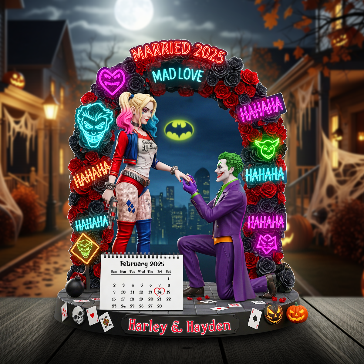 Dark Love Proposal Couple Acrylic Plaque - Personalized Gifts For Couple 07HYLU140825-Homacus