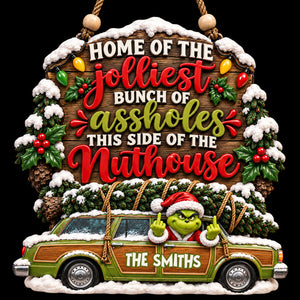 Home Of The Jolliest Acrylic Sign - Personalized Christmas Gifts For Family 08nadt161026-Homacus
