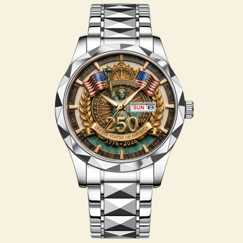 250th Anniversary Stainless Steel Men's Watch 03PAQN300126-Homacus