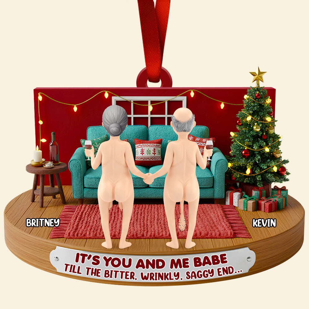 Couple Forever Christmas Ornament Personalized Gifts For Couple 02NADT241025-Homacus