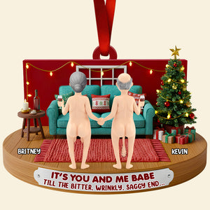 Couple Forever Christmas Ornament Personalized Gifts For Couple 02NADT241025-Homacus