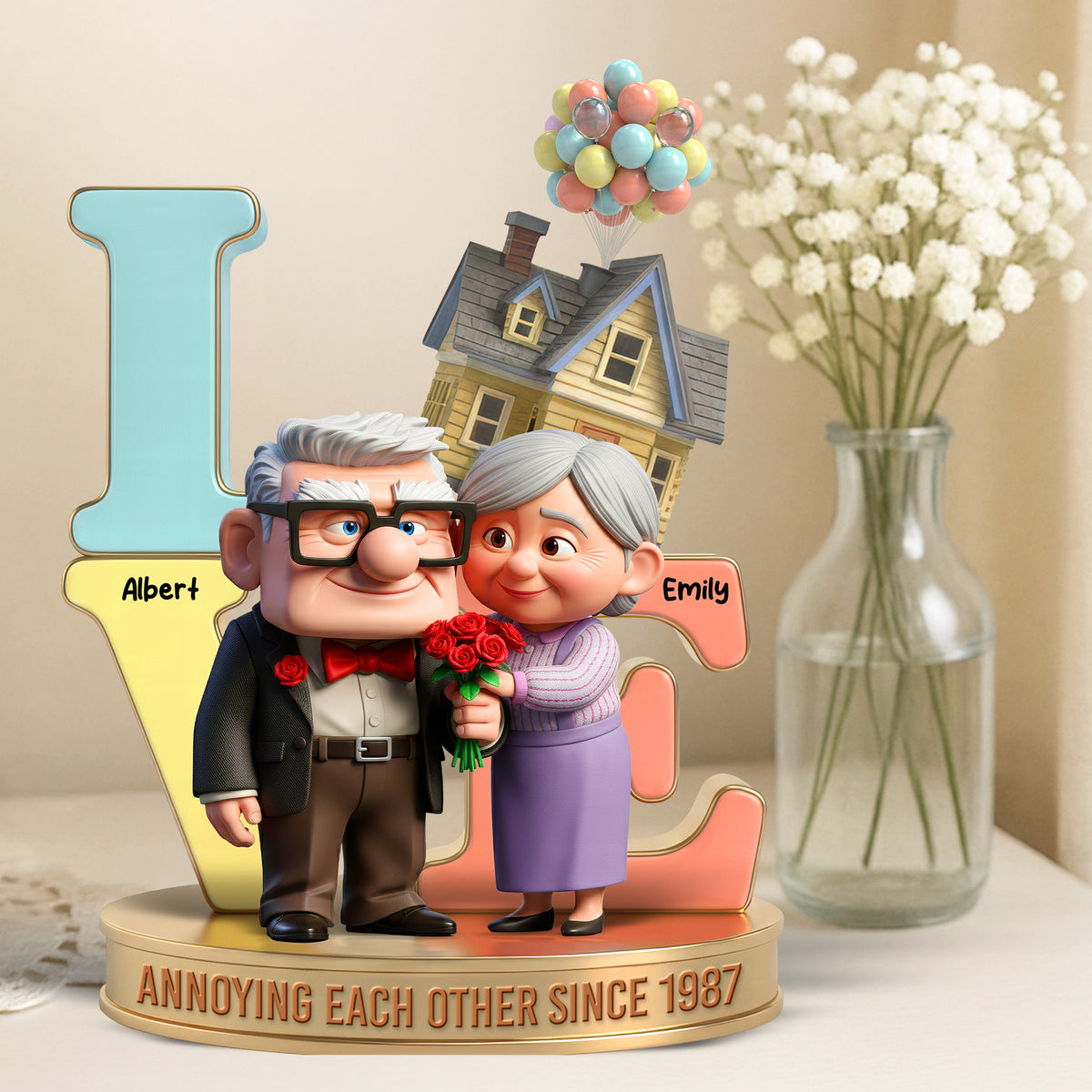 Old Couple Acrylic Plaque - Personalized Gifts For Couple 03pgqn261125-Homacus