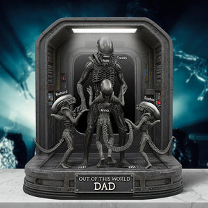 Personalized Gifts For Dad Acrylic Plaque, Alien Dad 03QHQN130525-Homacus