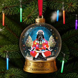 Cosmic Festive Santa Ornament - Personalized Christmas Gift For Stoners 02TOLU290825-Homacus