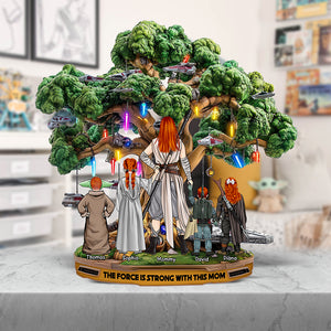 Personalized Gifts For Mom Custom Shaped Acrylic Plaque, Force Is Strong-Homacus