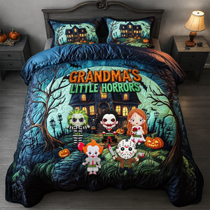 Little Horror Quilt Bed Set - Personalized Gifts For Grandma & Mom 02QHLU080825-Homacus