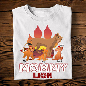 Personalized Gifts For Mom Shirt Mama Lion & Her Cubs 01OHLU220225-Homacus