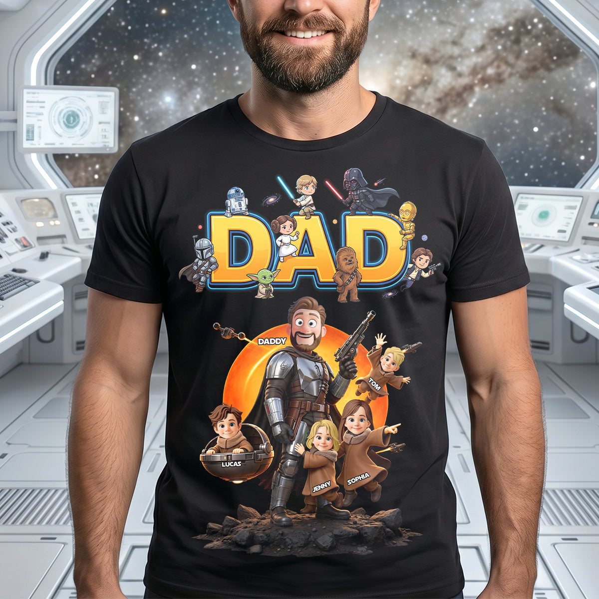 The Greatest Warrior Dad Shirt - Personalized Gifts For Dads 01hutn050626