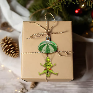 Naughty Green Parachute Couple Ornament - Personalized Gift For Couples 05OHLU031125-Homacus
