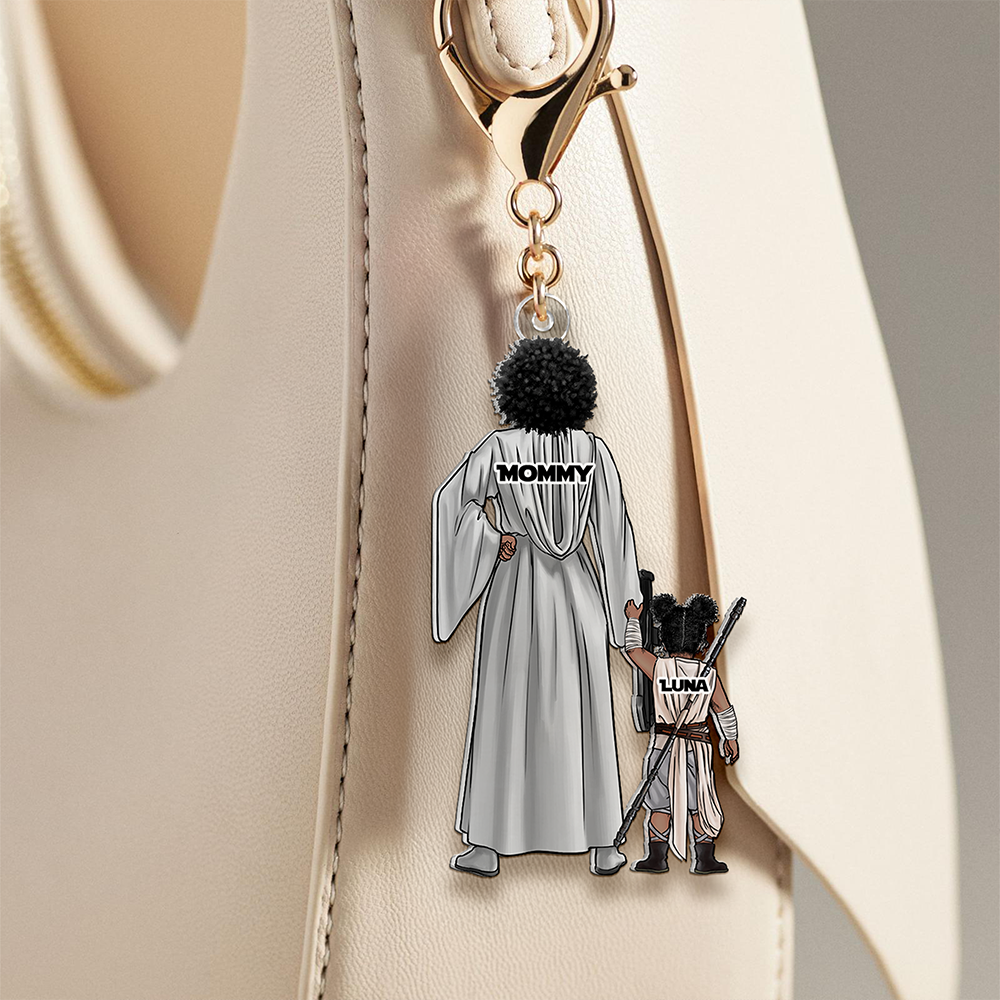 Personalized Gifts For Mom Keychain Galaxy Mom And Kids 07QHHU220225HHHG-Homacus